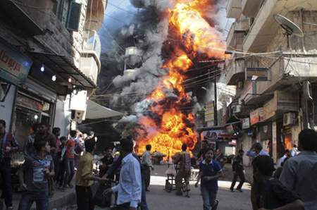 Xung đột Syria. Ảnh: Al Jazeera.
